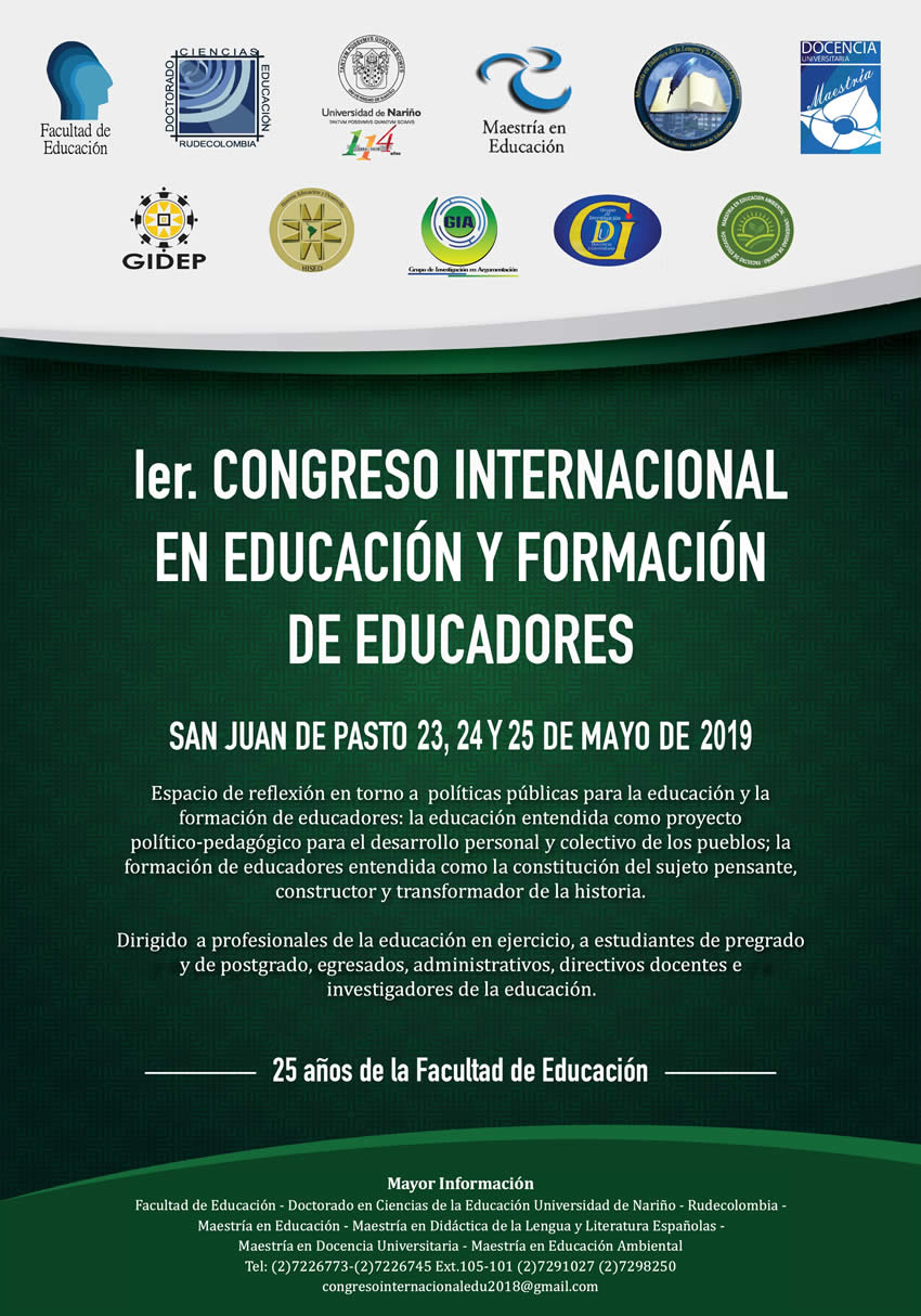 AFICHE CONGRESO INTERNACIONAL EN EDUCACION 2019