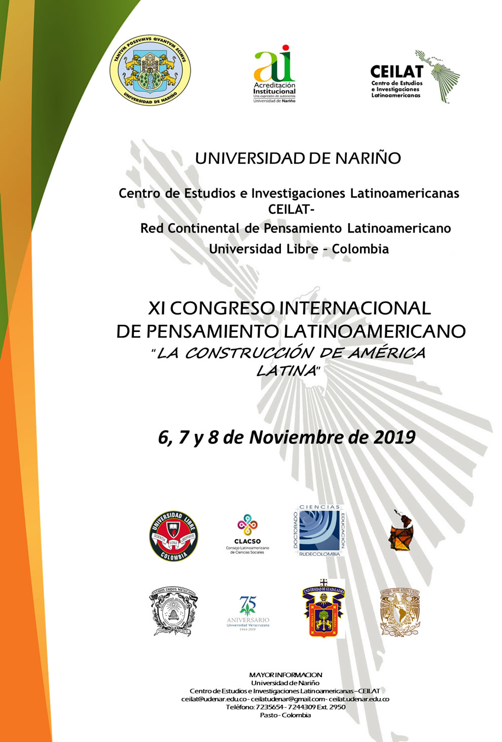 afiche congreso pensamiento latinoamericano