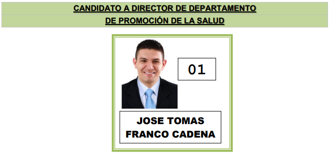 Candidato Luis Carlos Souza