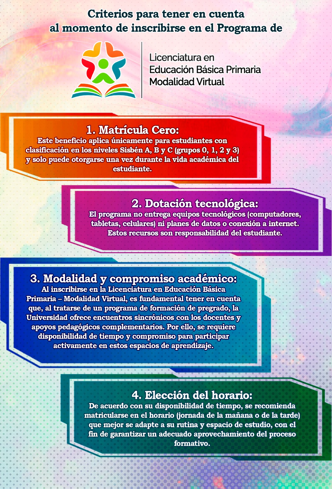 Infografía convocatoria estudiantes