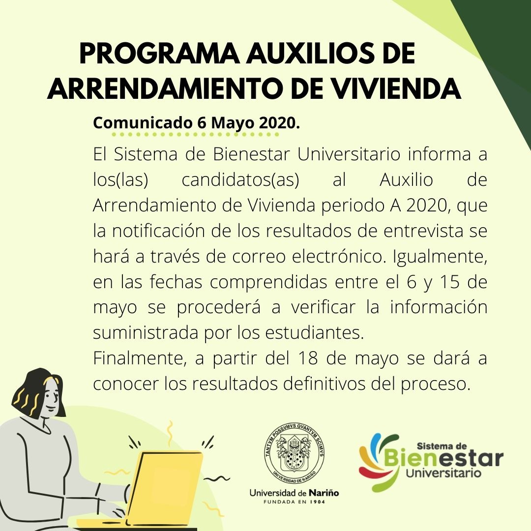 Informacion Auxilios de Arrendamiento de Vivienda