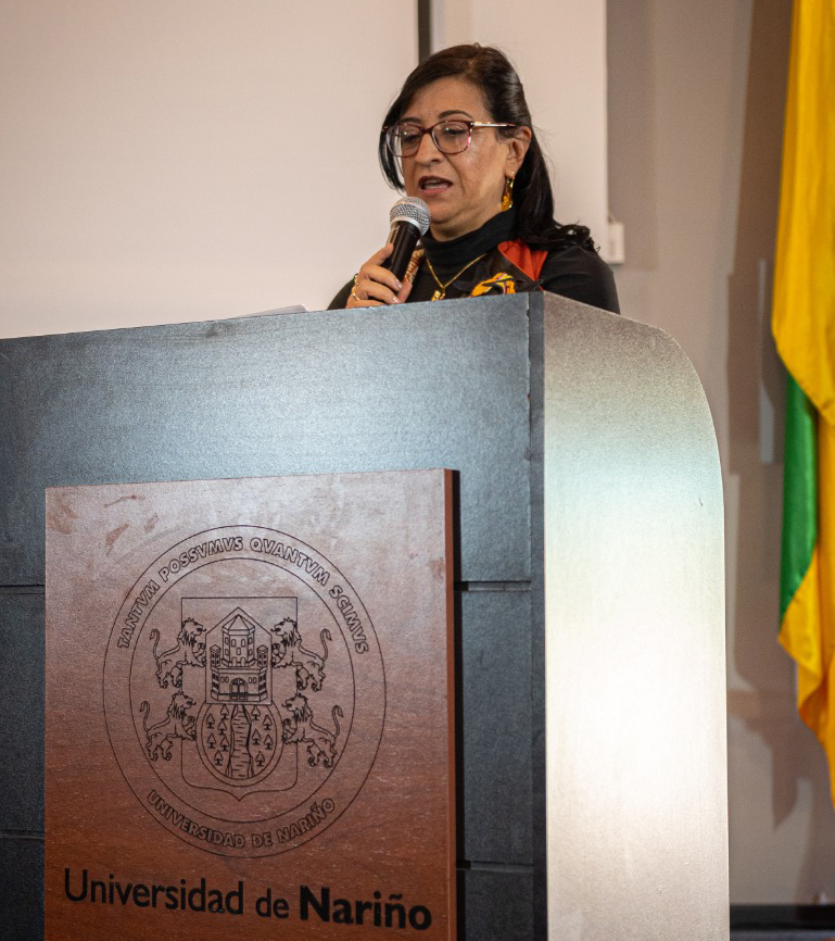 Dra. Martha Sofía González Insuasti, Rectora Universidad de Nariño.