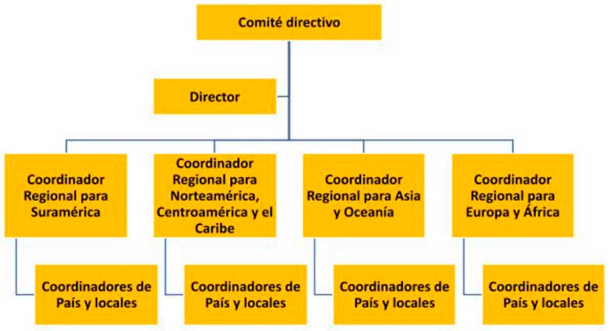 Gráfico 3. Organigrama de la RedINET