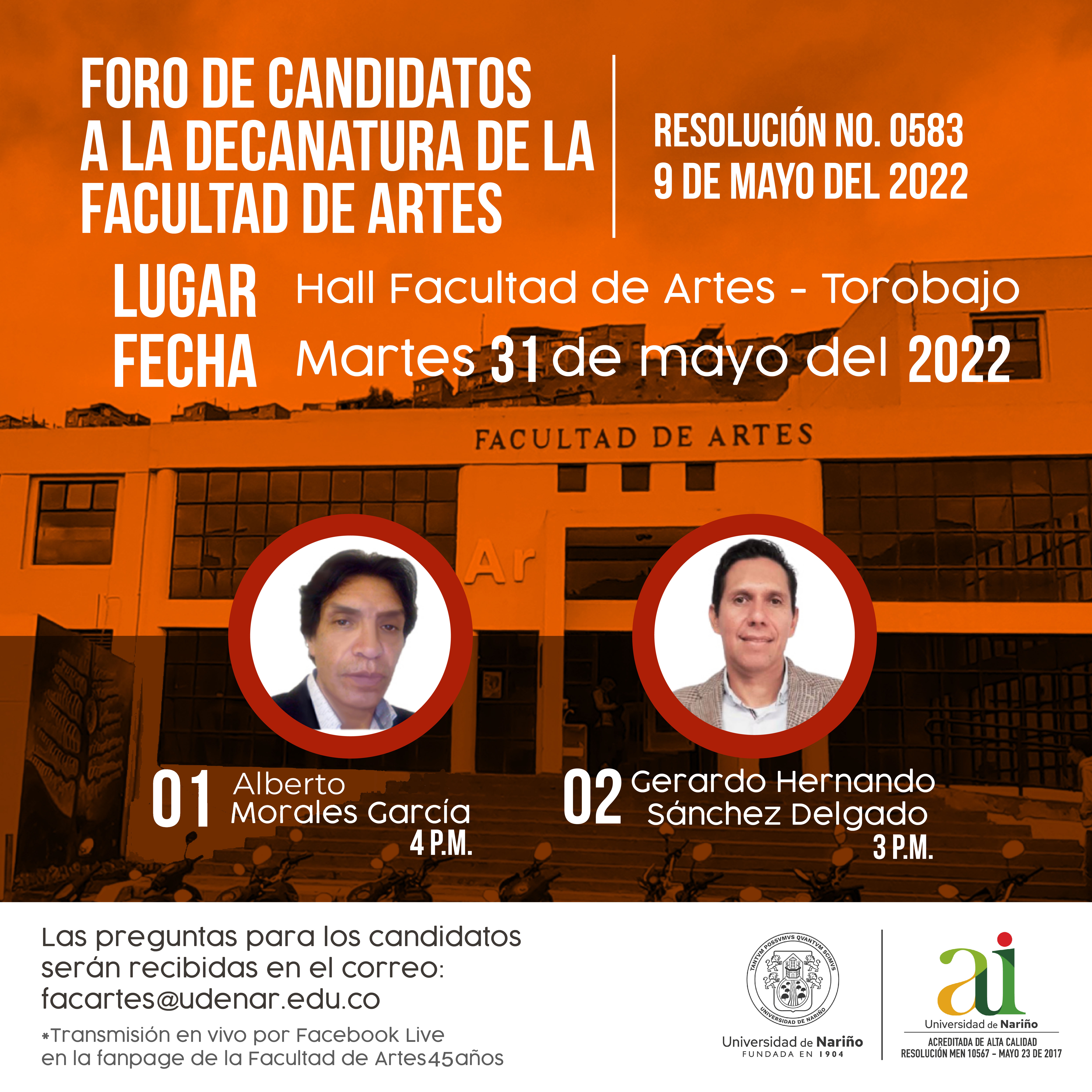 Invitación bienvenida semestre A 2022