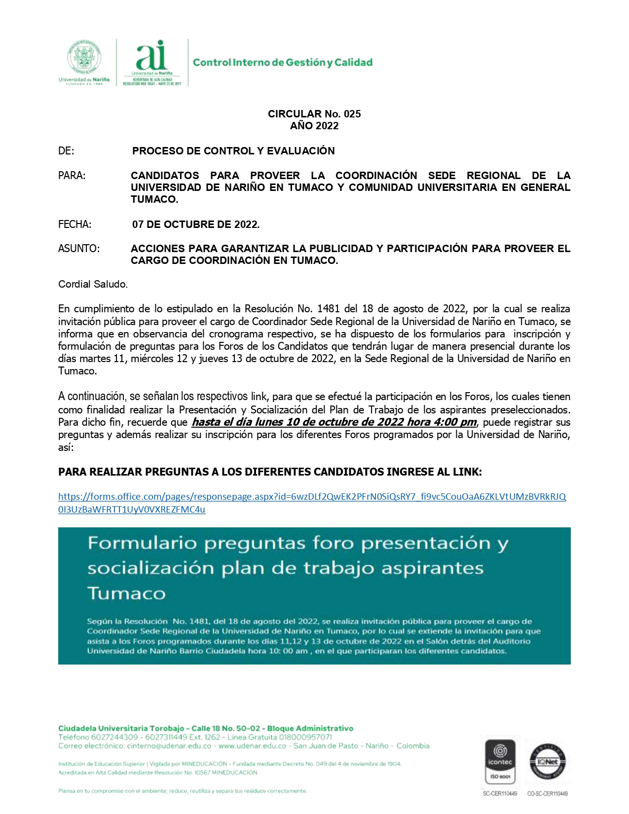 CIRCULAR-025-CUMPLIMIENTO-AL-PROCESO-PARA-PROVEER-EL-CARGO-COORDINACIÓN-TUMACO_page-0001