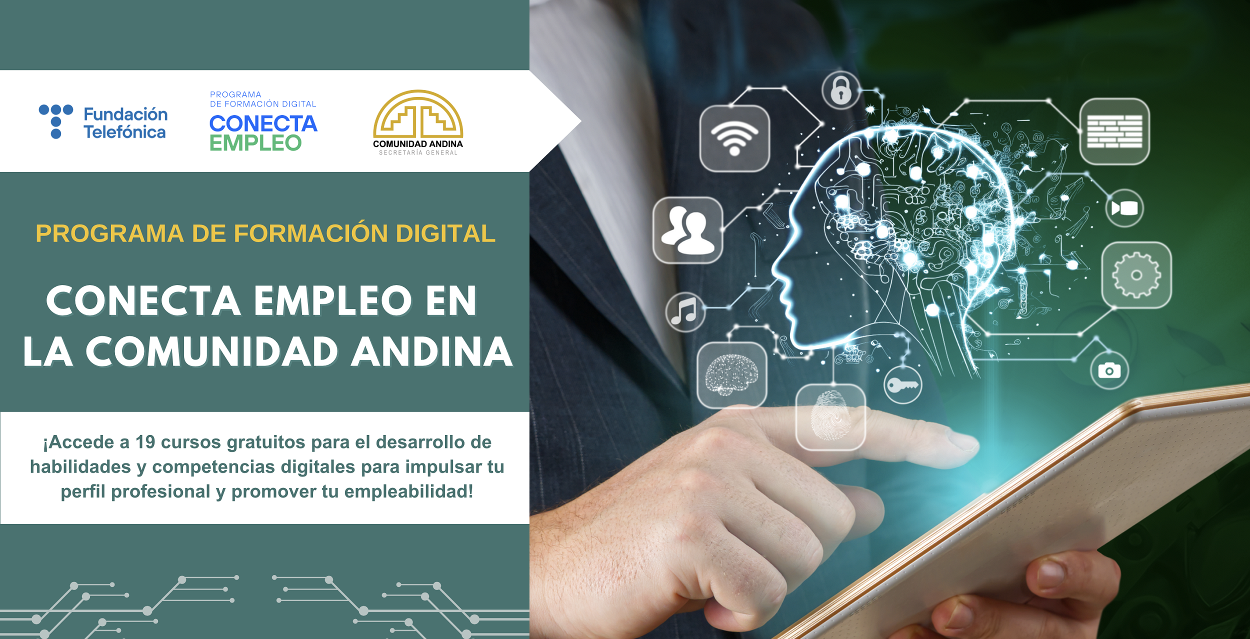 Gráfica Conecta Empleo en la CAN