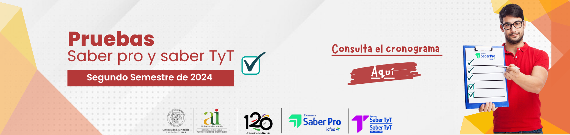 Pruebas saber pro semestreB 2024 banner