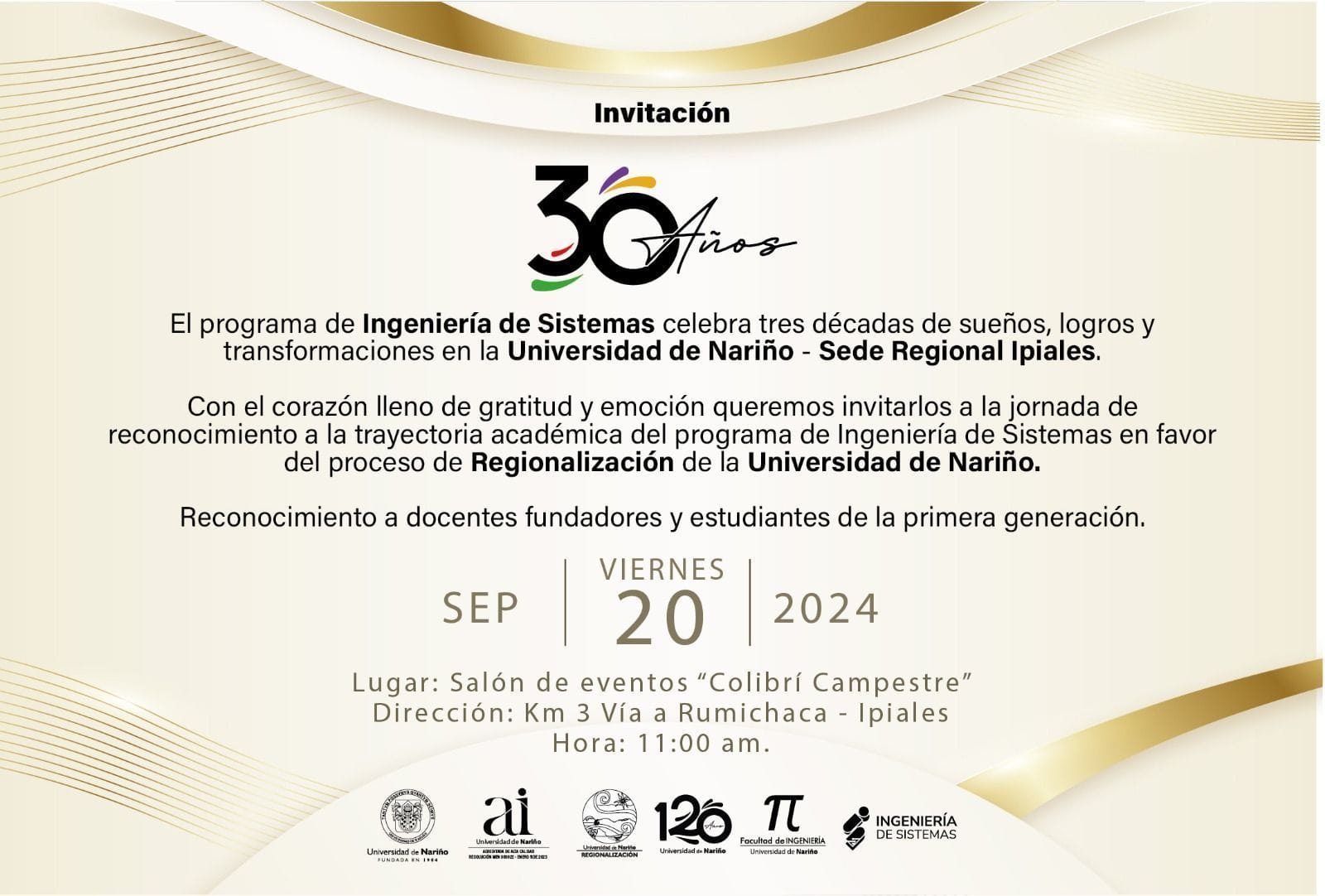 Invitación Ipiales