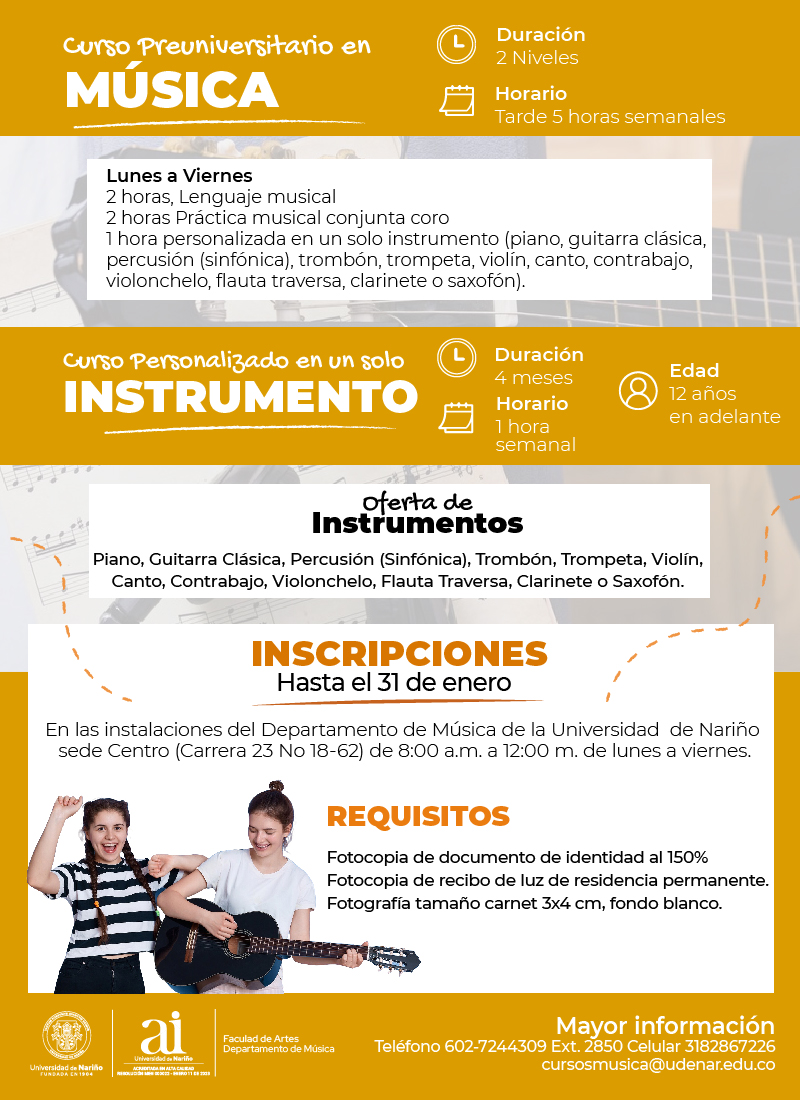 Cursos Música A2025