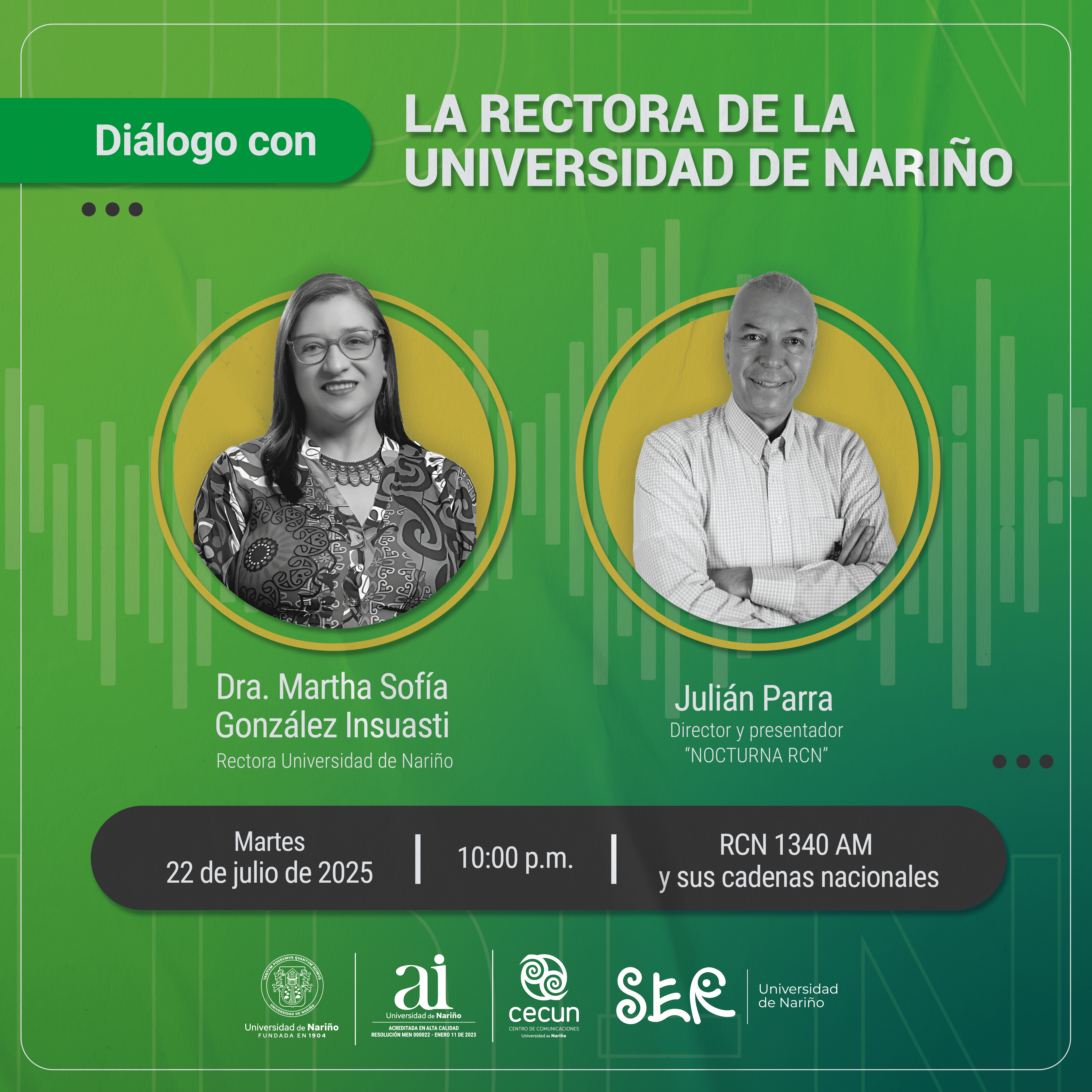 Evento La voz de la Udenar en la radio nacional