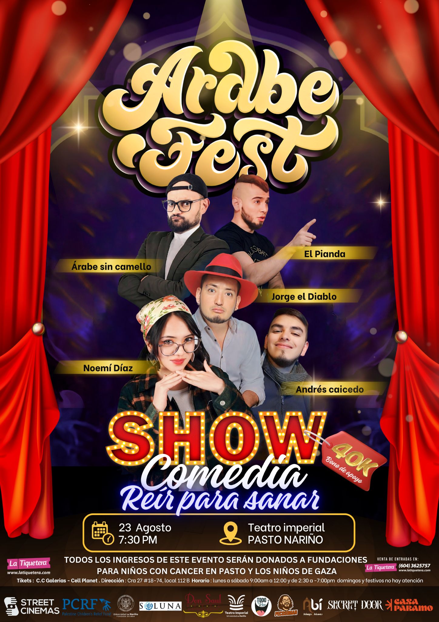 show de comedia, reir para sanar