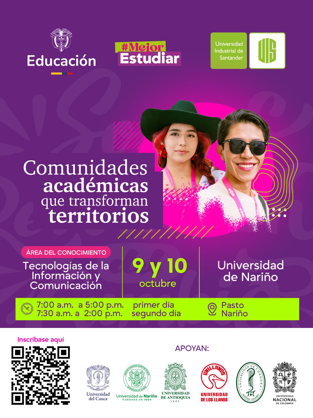 Afiche Comunidades Academicas Territorios Evento