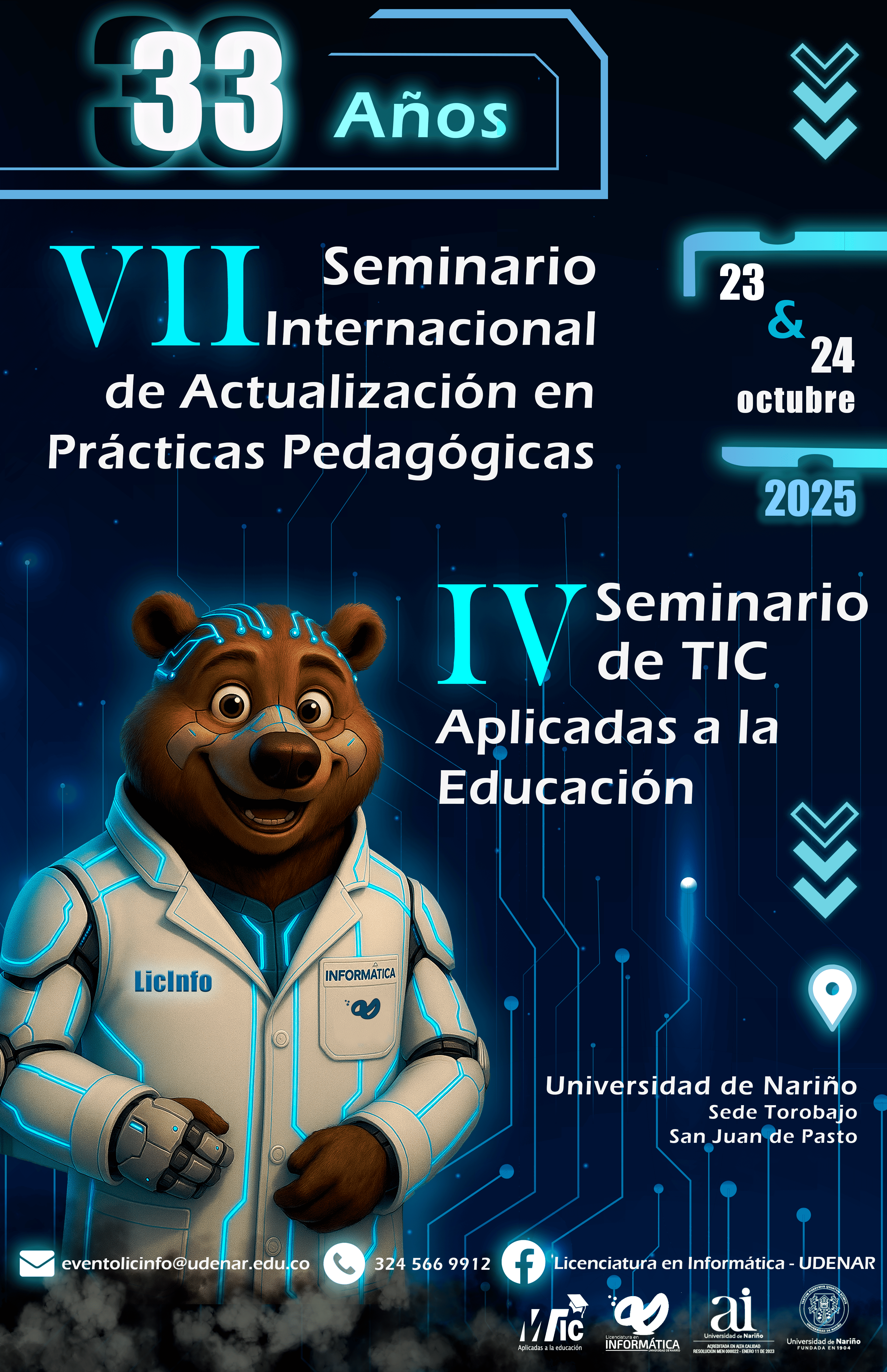Afiche IV seminario de TIC aplicadas a la educación