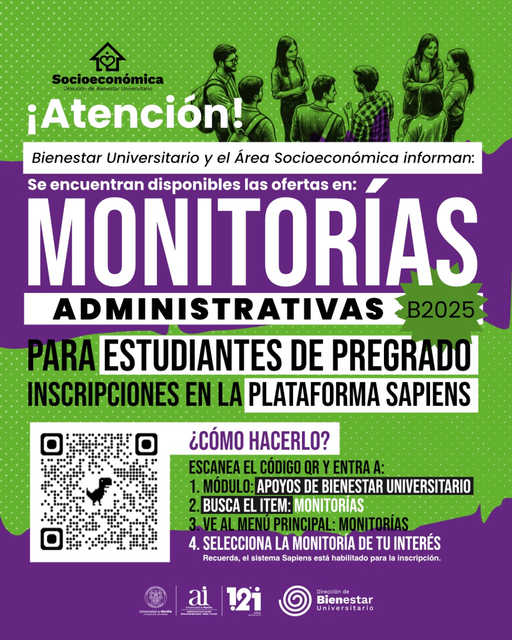 Convocatoria Monitorías Administrativas Noviembre 2025