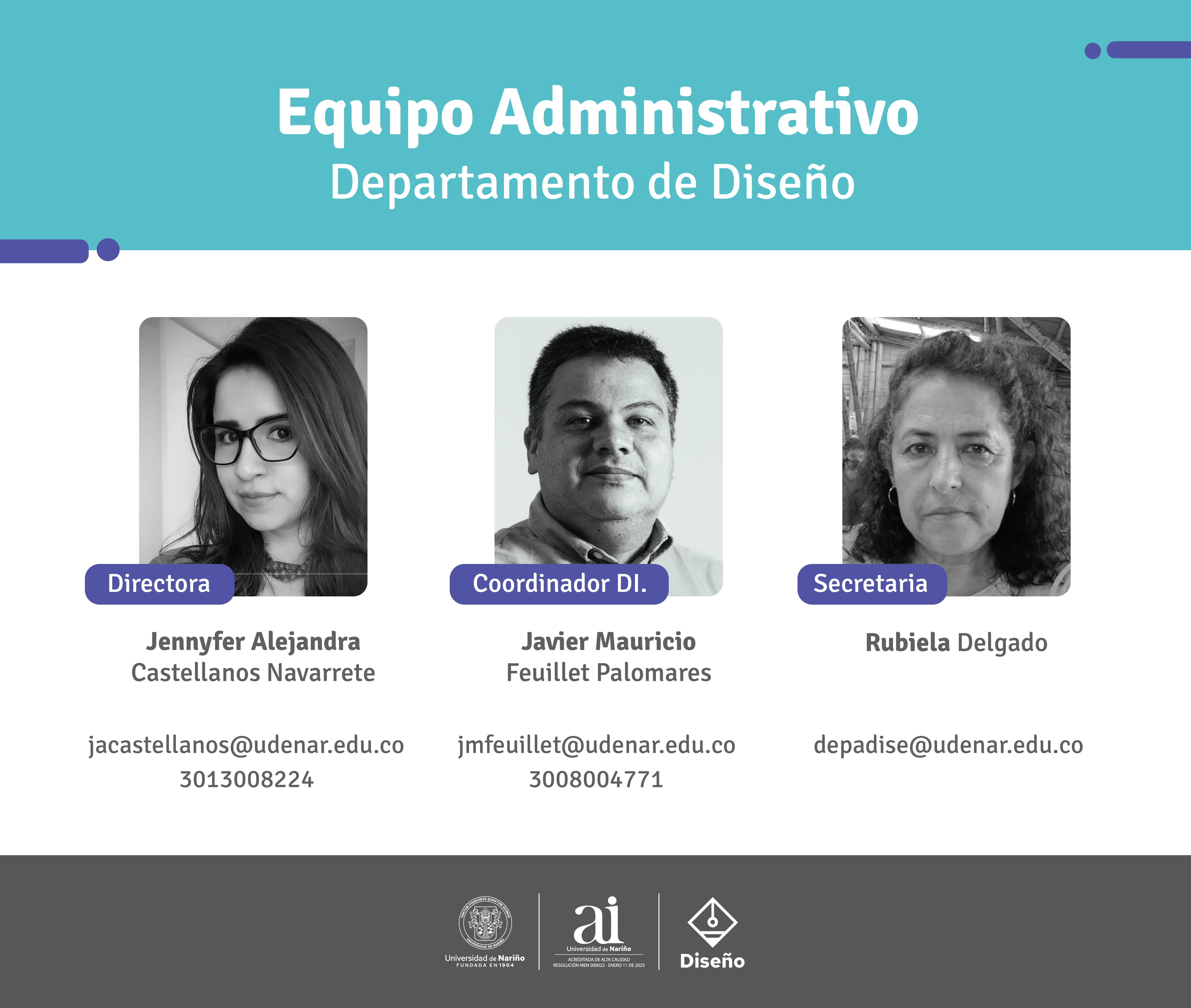 Equipo adm departamento de diseño