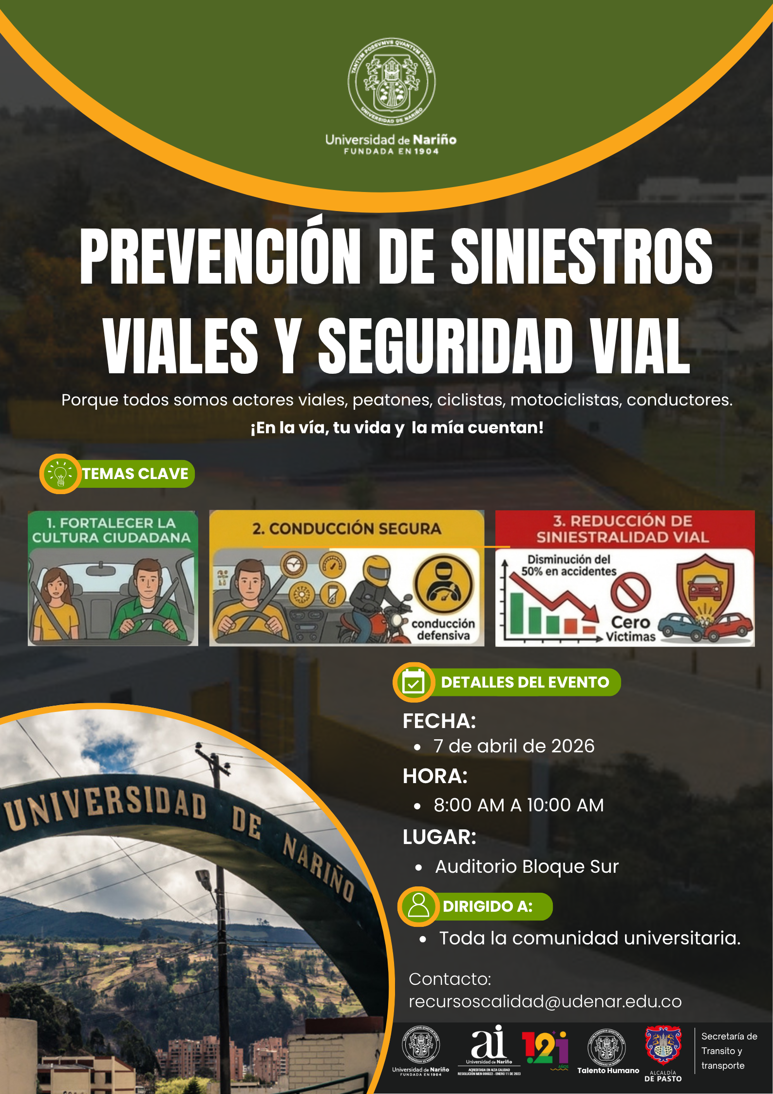 Prevención de siniestros viales y seguridad vial