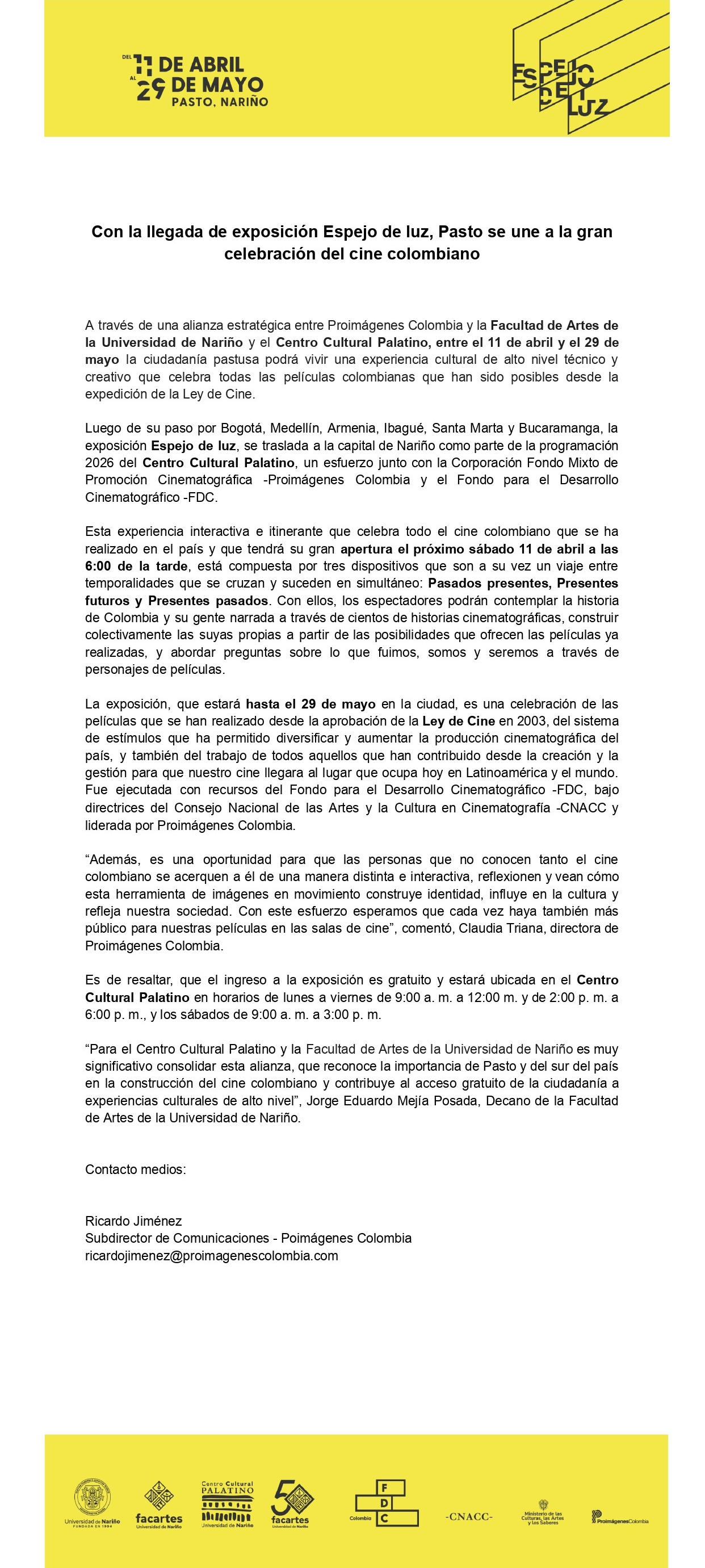 Exposición Espejo de Luz