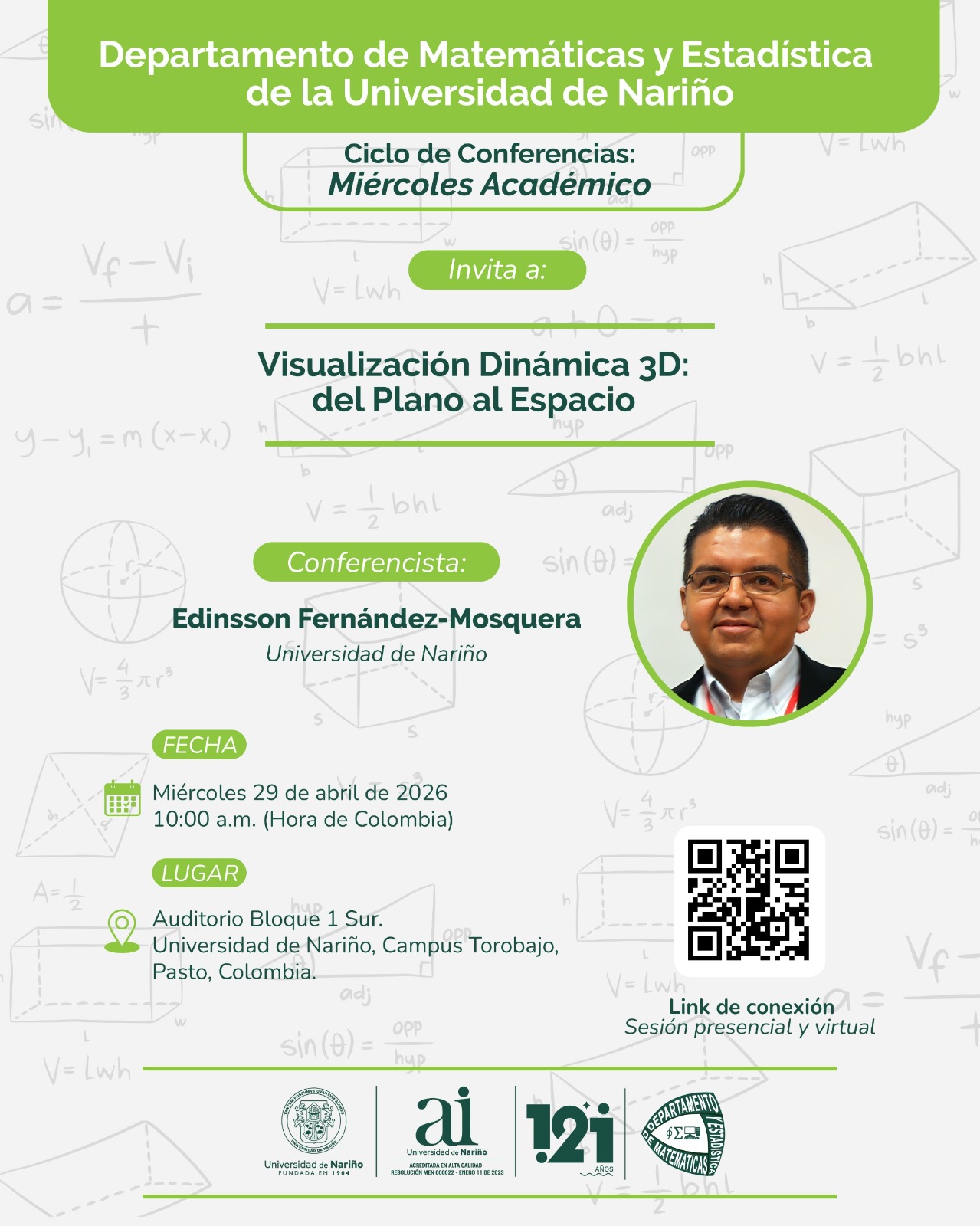 Visualización Dinámica 3D del Plano al Espacio