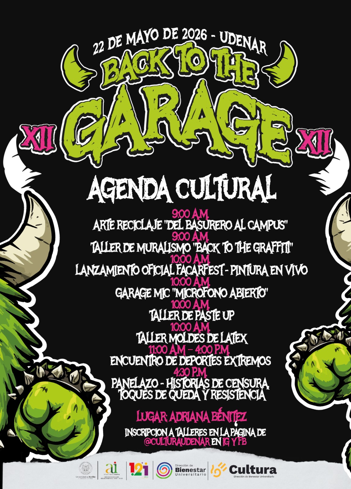 Back to the Garage XII Agenda 22 de mayo