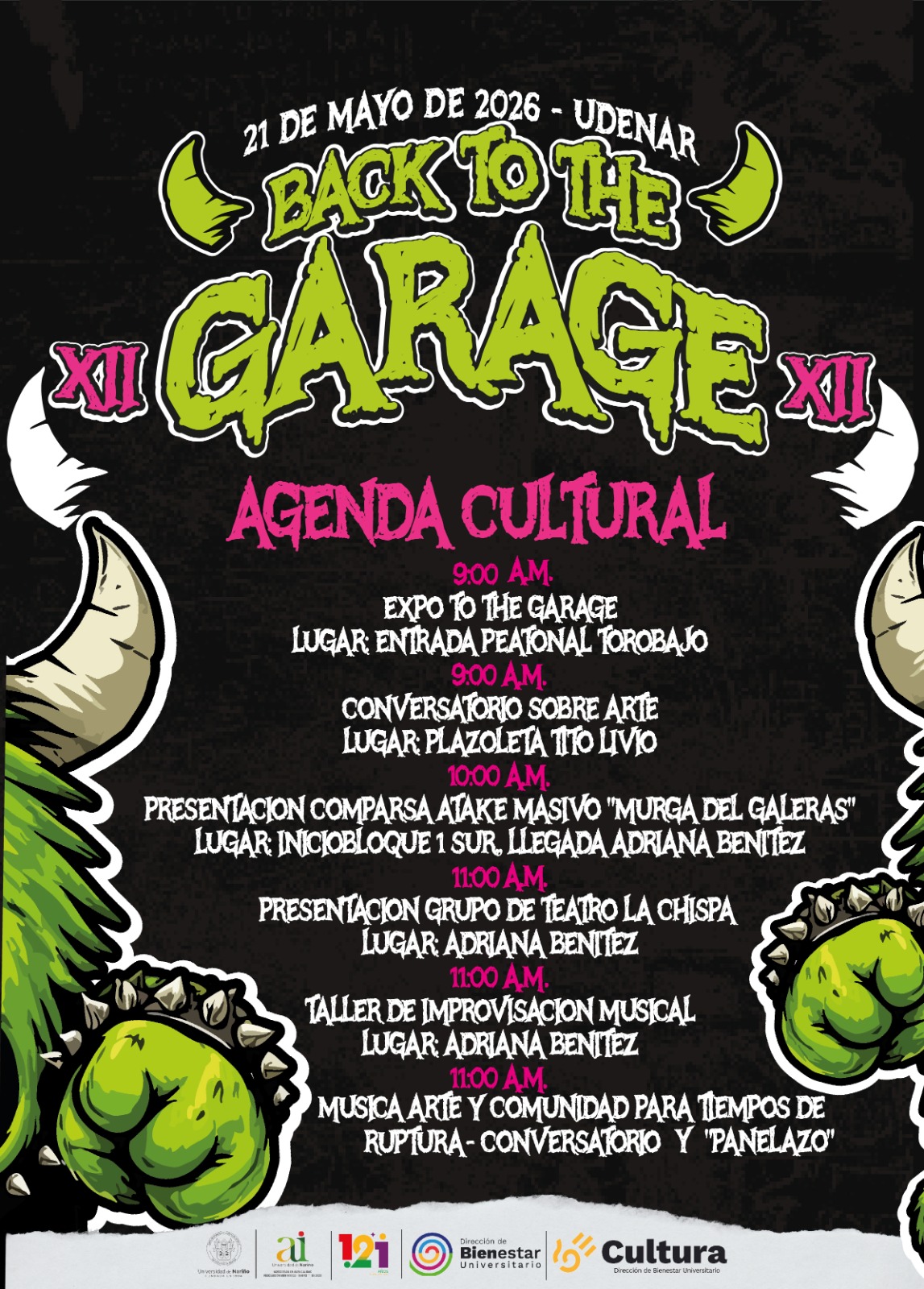 Back to the Garage XII Agenda
