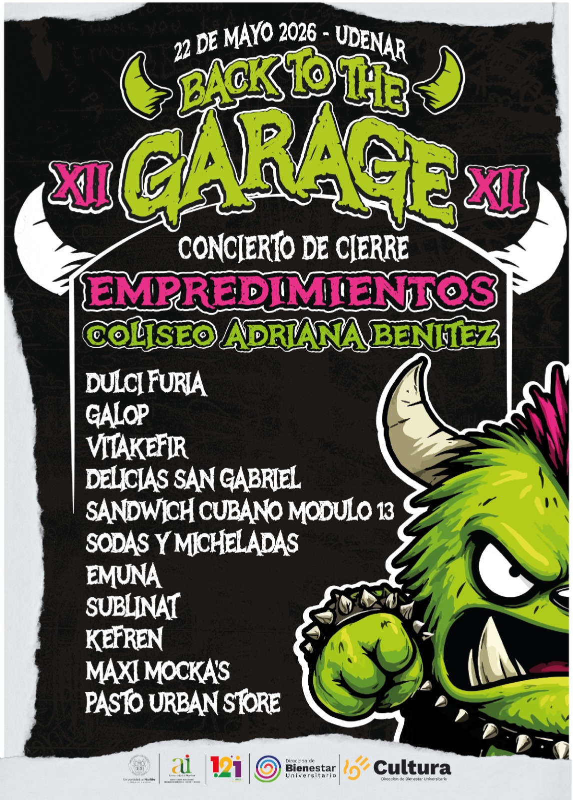 Back to the Garage XII Emprendimientos 22 mayo