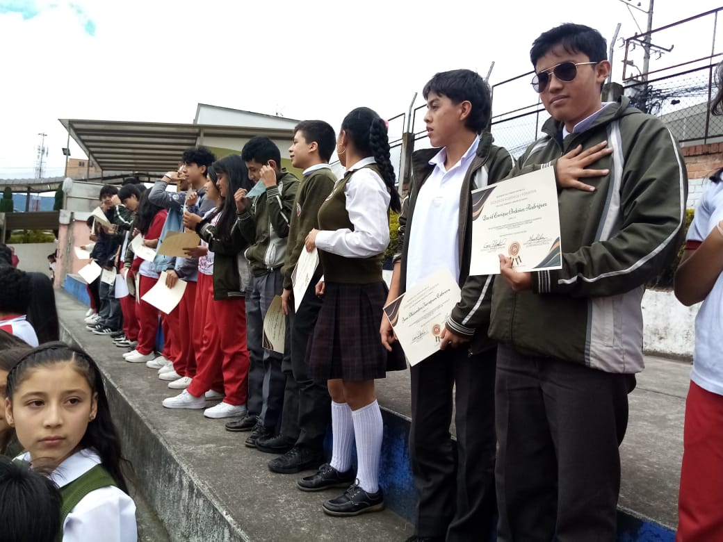 Izada de Bandera Liceo 3