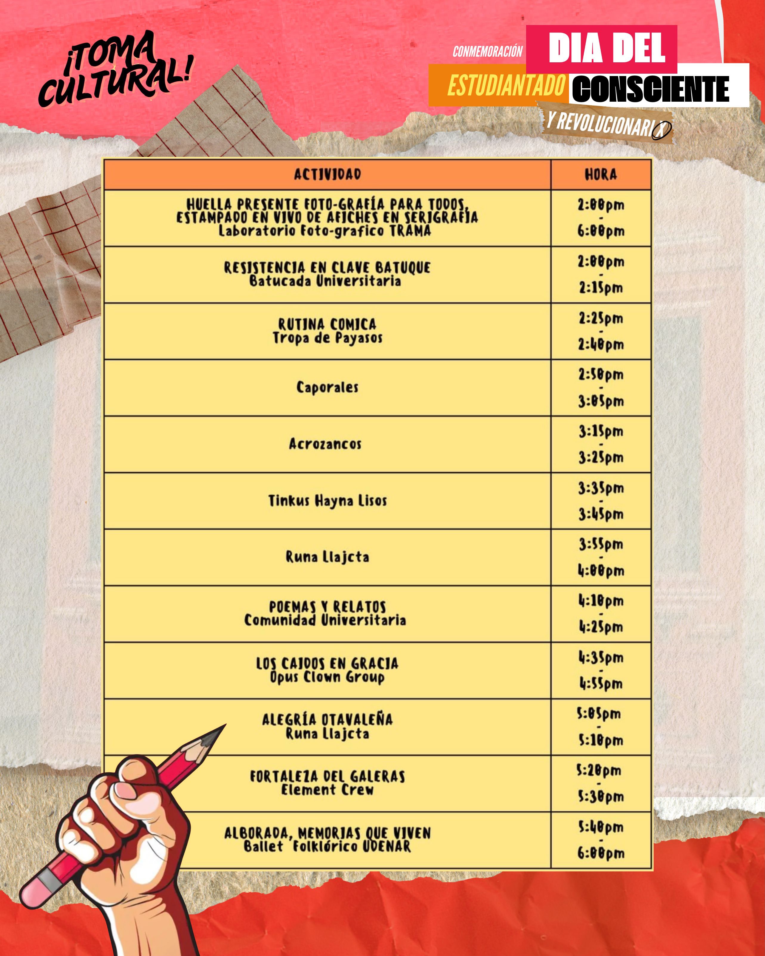 Agenda Estuadiantado consciente