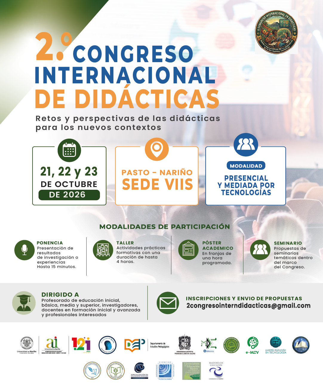 Flyer Segundo Congreso Internacional de Didácticas