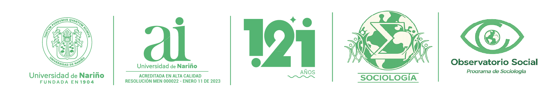 Logos Udenar Mujeres por la Justicia Climatica