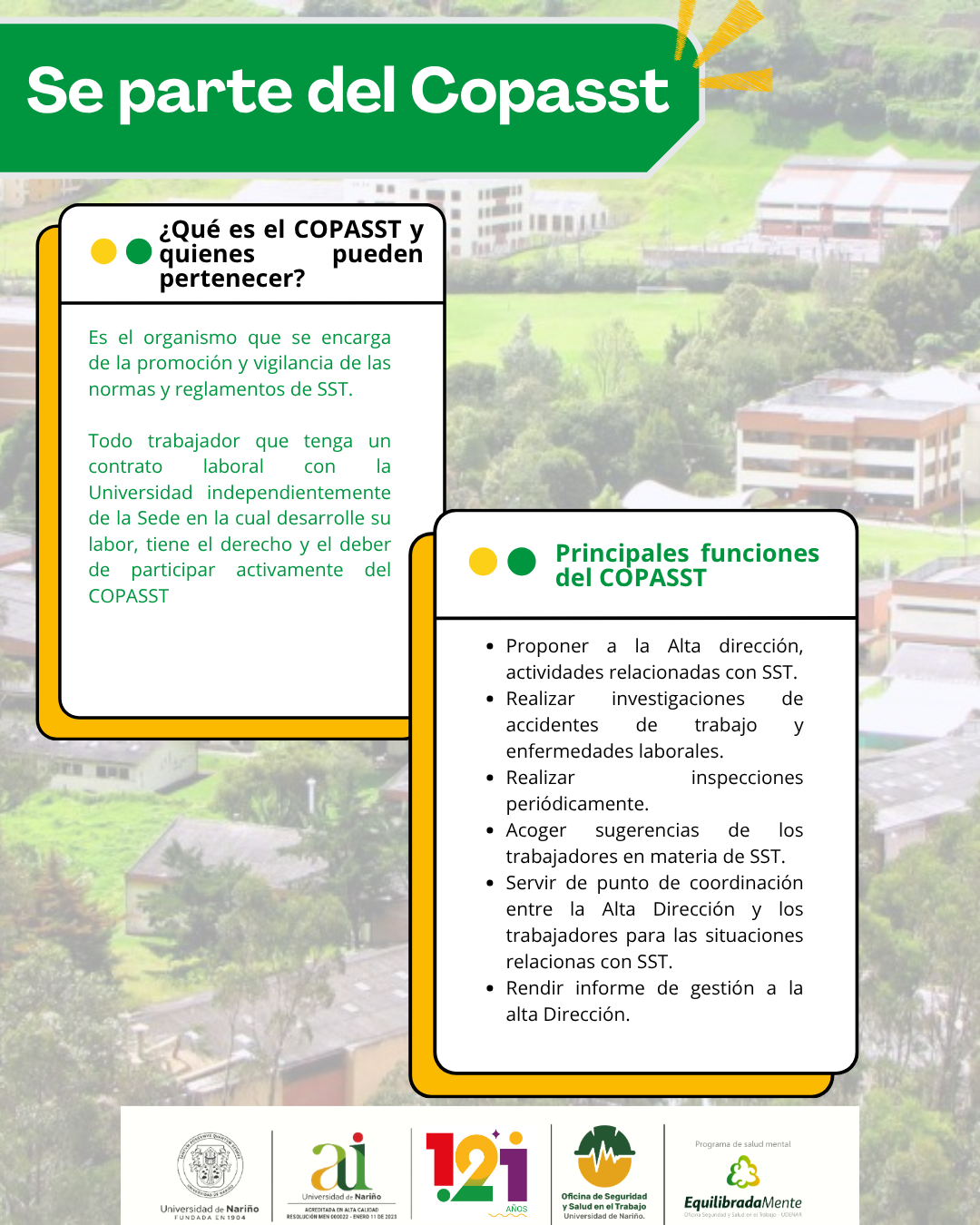5ta Convocatoria COPASST 2