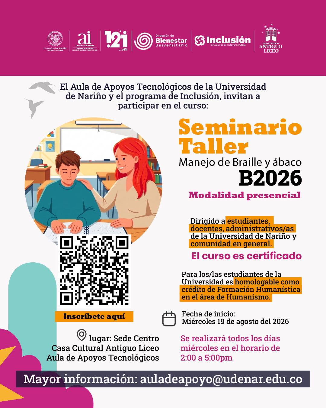 Pasto-Seminario Abaco y braille b2026