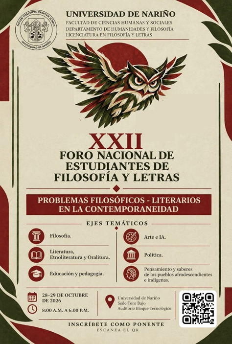 XXII Foro Nacional de Estudiantes de Filosofía y Letras img 1