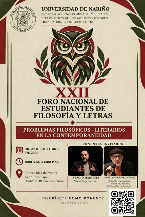 XXII Foro Nacional de Estudiantes de Filosofía y Letras img 2