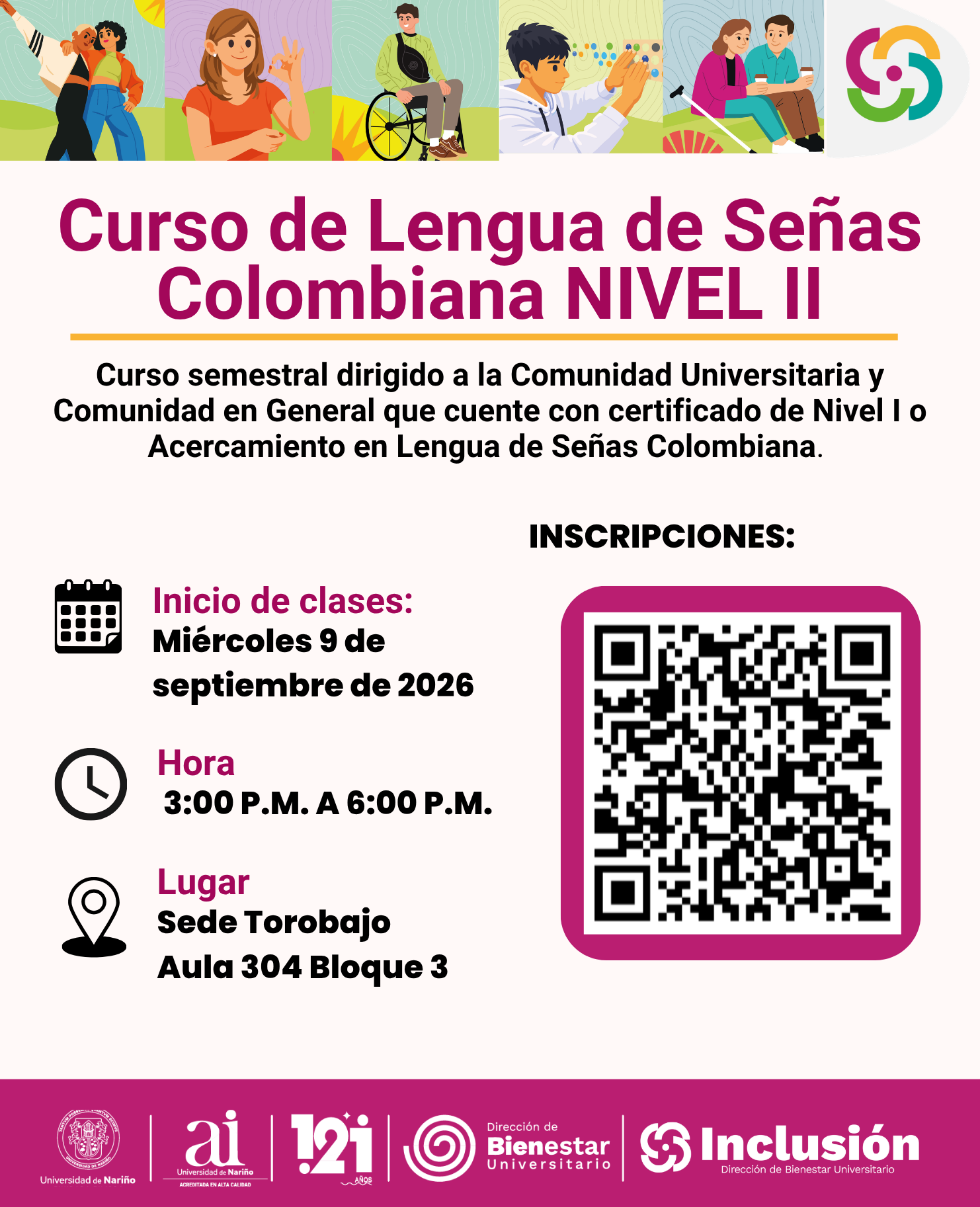 curso de Lengua de Señas Colombiana Nivel 2 b2026