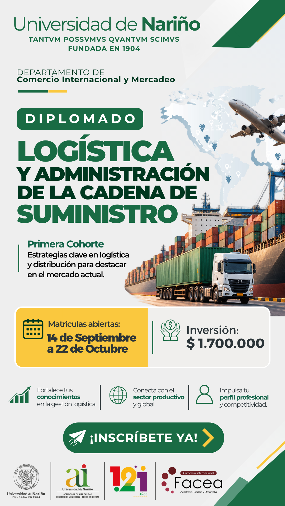 Diplomado en Logística y Administración de la Cadena de Suministros